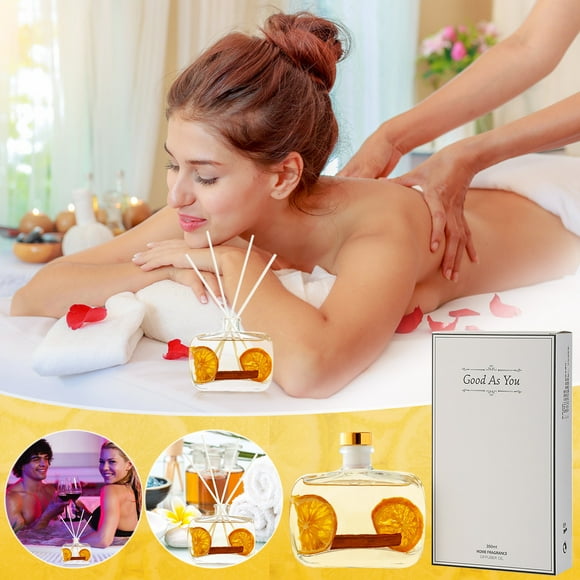 Cameland Home Appliances Orange Diffuser - Fresh Room - Long Lasting - Scented Diffuser - Diffuser Gift Set - Best For Aromatherapy - Home - Essential Oil Diffuser(100ml)