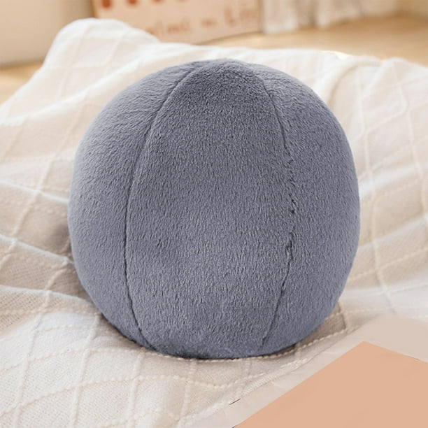 Cojín redondo de peluche para sofá, tatami, suave y divertido, ideal para habitación infantil o sala de estar, 5 colores Aestivo | Café | AESTIVO
