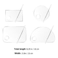 thumbnail image 3 of Miangastore Mixing Plates For Makeup Acrylic Transparent 1 Set 6.3x5.9in, 3 of 8