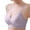 Purple, variant on Nursing Jelly Bra Wireless Seamless Push-up Full Coverage Breathable One-Hand Clips Solid Colors Natural Shape