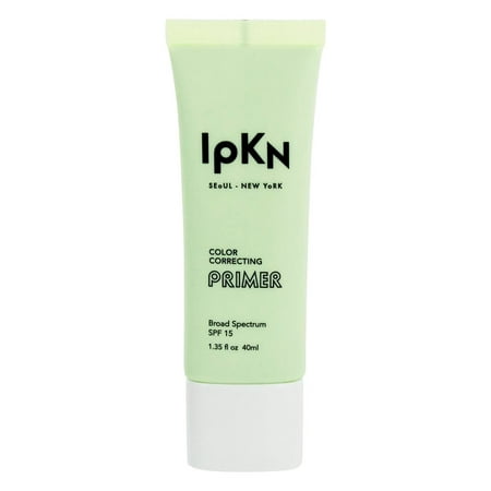 IPKN Color Correcting Primer Broad Spectrum SPF 15, Green, 1.35 Fl (Best Foundation With Sunscreen For Mature Skin)