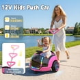 thumbnail image 3 of East doll 12V Electric Ride on Toy, Push Car for Toddler with Remote Control, 360°Spin, 5-Point Safety Belt, 1.3-2.5MPH, Music, Horn, Kids Ride On Toy Ages 1-3, Pink, 3 of 9