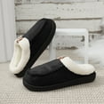 thumbnail image 2 of Slippers for Women Men Indoor and Outdoor with Fleece Lined Casual Cozy Warm Winter Fleece Lined Fuzzy Scuff Suede Clogs Slides Slip-On Booties Wide Width, 2 of 4