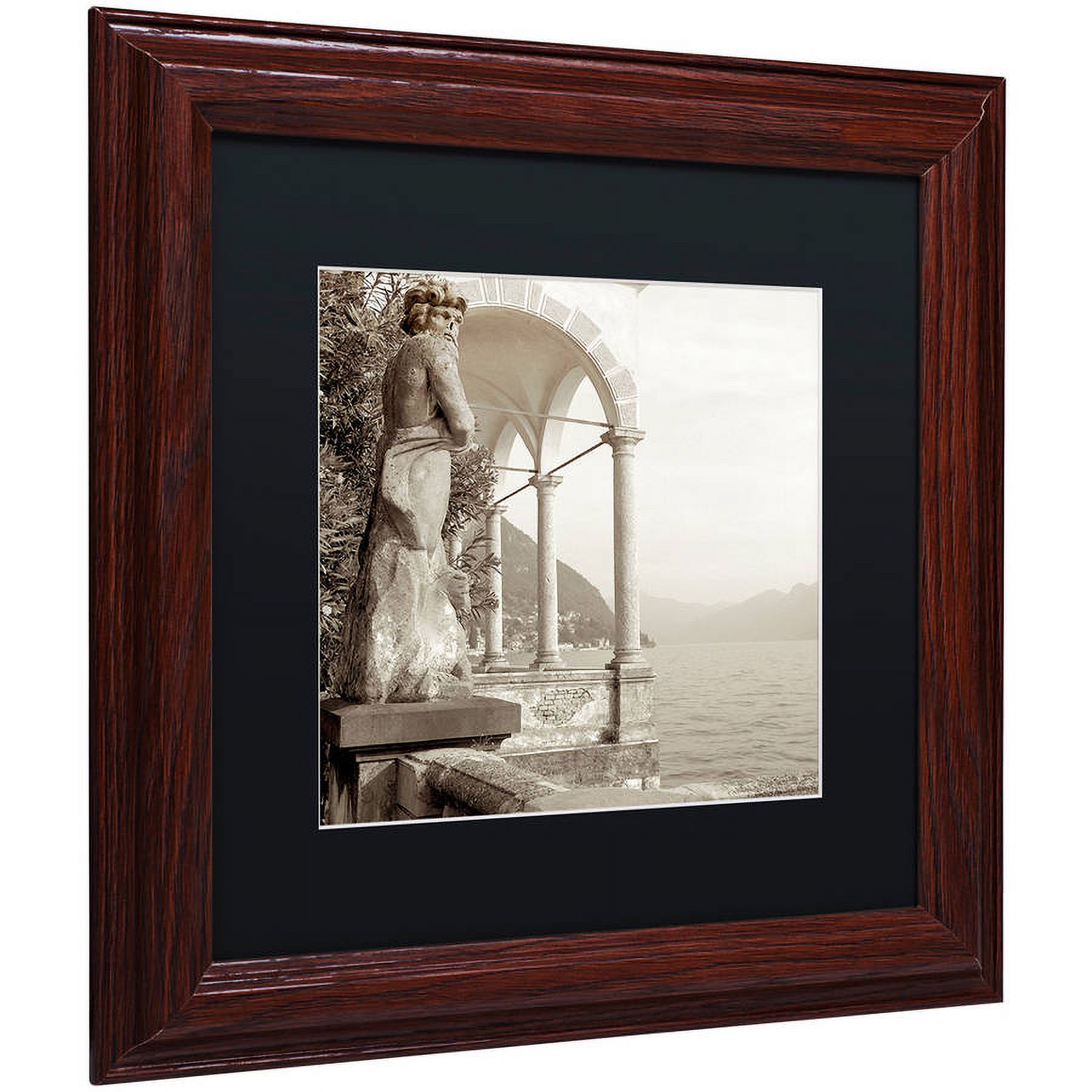 Trademark Fine Art "Giardini Italiano IV" Canvas Art by Alan Blaustein, Black Matte, Wood Frame