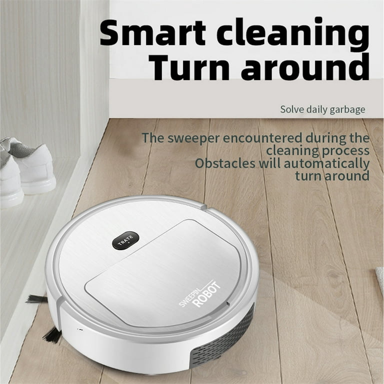 Portræt Målestok tage ned Automatic Robot Vacuum Cleaner Auto Robotic Vacuum Self Detects Stairs Pet  Hair Robot Vacuums Home Cleaning For Carpet Hardwood Tile Floor(Black) -  Walmart.com