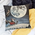 thumbnail image 2 of BANET Throw Pillow Cover Christmas and Snow Night Big Lumbar Pillow Case Cushion for Sofa Couch Bed Standard Queen White, 2 of 5