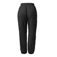 thumbnail image 5 of Luowei Womens Thermal Underwear Bottoms, Black Loose Straight Leg Pants, Women Warm Fitness Sport Leggings Winter Fleece Legging Pants, L, 5 of 6