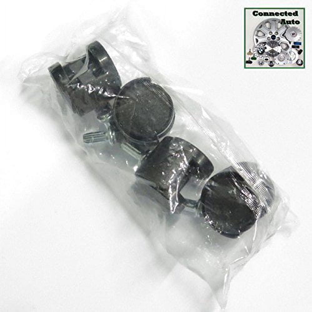 Set Of 4 Plastic Caster Wheels 3 Drawer Cart Office Storage Sterilite Black