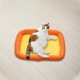 thumbnail image 5 of RKSTN Cat Bed Small and Medium-Sized Dog Four Seasons Mat 50*40*6cm Orange, 5 of 6