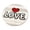 B, variant on Valentines Day Doormat, Round Area Rug, 15 inch Small Washable Carpet, Circular Floor Mat with Love Design, Cute Home Decor for Bedroom Living Room Kitchen Dining Table Side Entryway Decor