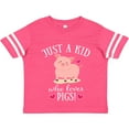 thumbnail image 3 of Inktastic Just a Kid Who Loves Pigs Boys or Girls Toddler T-Shirt, 3 of 5