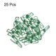 thumbnail image 3 of Uxcell Clips de alambre metálico pequeños de 1" multiusos, abrazaderas para bolsas, verdes, 25 unidades, 3 of 5