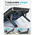 thumbnail image 3 of Laptop Cooling Pad with 6 High-Speed Fans, Computer Cooler with 7 Adjustable Angles, Compatible with 13-17.3 Inch Laptops, 3 of 4