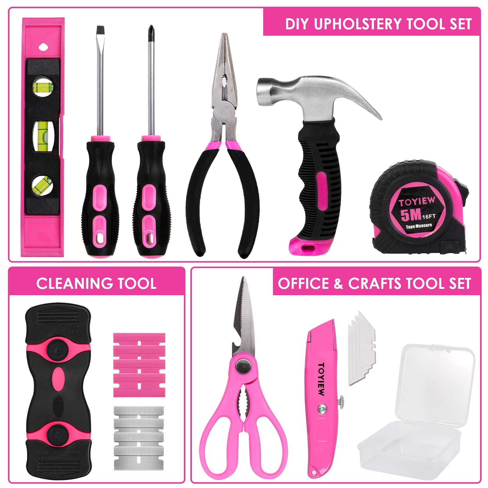 TOYIEW, Tool Set, Perfect for DIY Decoration, 33 Piece