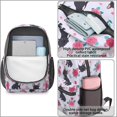 thumbnail image 4 of French Bulldog and Rose Purple Pattern 17" School Backpacks for Teens,Waterproof Oxford Fabric,S-Shape Padded Straps for School,Travel,Hiking,Camping, 4 of 6