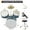 Blue, variant on Kojooin Children's 3-Piece Drum Kit, 14-Inch Drum Set, Including Snare Drum, Tom-Tom, Bass Drum, Cymbals, Hi-Hat, and Adjustable Drum Bench