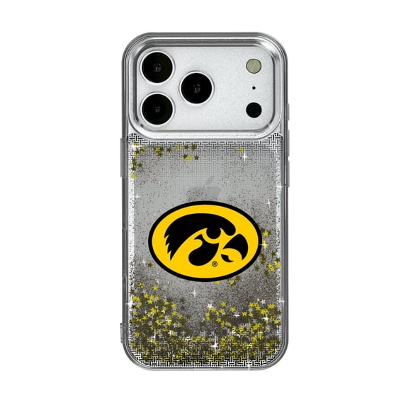 Iowa Hawkeyes Linen Logo iPhone Glitter Case