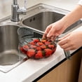 thumbnail image 4 of TIELUTT Kitchen Fruit Washing Basin and Rice Washing Basin Rubber Mats for Porcelain Line Drying Rack Outdoor Portable Dish Mats for Drying 28 X 19 Dish for Small Bowl to Wash, 4 of 4