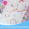 thumbnail image 5 of Uxcell 60 Pack Glass Letter Beads, 10mm Flat Round Alphabet Letter Beads U Initial Letter Spacer Beads for DIY Bracelet Necklace Earring Jewelry Craft Making, Blue Green, 5 of 6