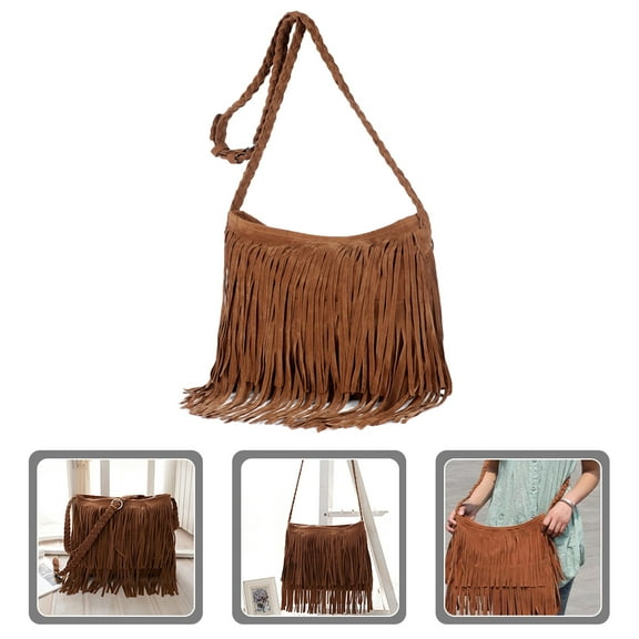 FRCOLOR Cute Western Purse Polyester Western Retro Handbag 1Pack Women's Bag for Weekend