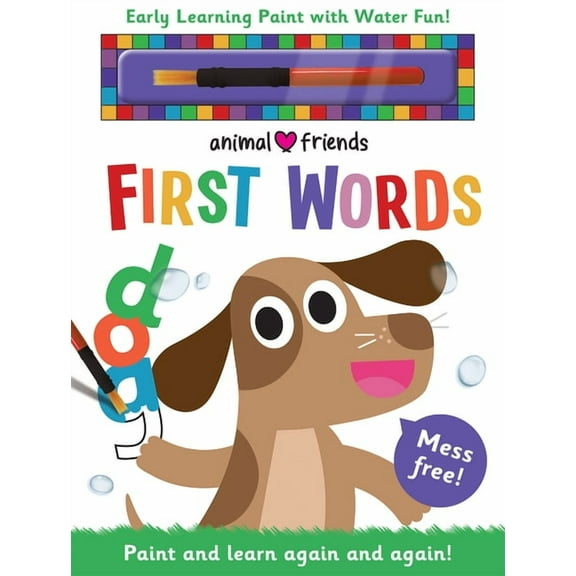 Early Learning Magic Water Coloring Animal Friends First Words, (Hardcover)