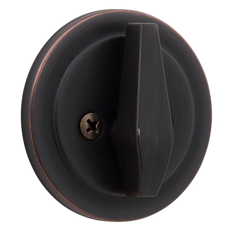 Brinks Single Cylinder Deadbolt, Tuscan Bronze photo 5