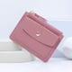 thumbnail image 5 of Monedero con tarjetero y cremallera para mujer, color caramelo, diseño de cocodrilo, pequeño y fresco, 5 of 6