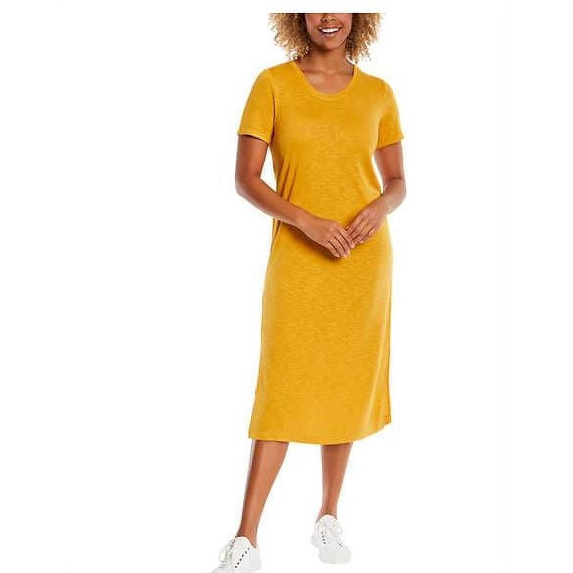 Jessica Simpson Women's Soft Jersey Side Slits T-Shirt Midi Dress-Red / 3X  - Walmart.com