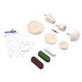 thumbnail image 1 of 11pcs 6.35 Shank Lint Polishing Wheel Polishing Tool Kit with 3pcs Rouge Compound Buffing Wheel Polishing Pad Tools with Glove for Stainless Steel Aluminum Copper Glass, 1 of 8