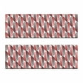 thumbnail image 2 of Modern Art Bench Cushion Set of 2, Ellipse Curves Surrounded Focal Points Mathematical Modern Motif, Standard Size Foam Pad and Decorative Cover, Vermilion White, by Ambesonne, 2 of 4