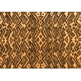thumbnail image 1 of Ahgly Company Indoor Rectangle Abstract Orange Modern Area Rugs, 6' x 9', 1 of 4