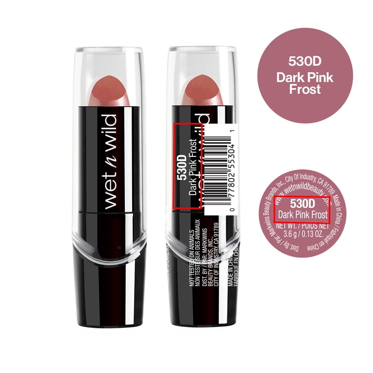 wet n wild Silk Finish Lipstick Dark Pink Frost Moisturizing
