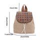 thumbnail image 1 of Mochila tejida Bohemia con borlas para mujer, bolso escolar de paja hecho a mano, informal, pequeño, Verano Fivean unisex, 1 of 2