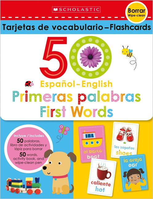 First 50 Words Scholastic Early Learners Write and Wipe Flashcards