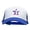 Royal White, variant on 4th Of July Star Embroidered Foam Panel Mesh Snapback - Royal White OSFM