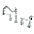 thumbnail image 2 of Kingston Brass Widespread Kitchen Faucets With Brushed Nickel KS1798BPLBS, 2 of 3