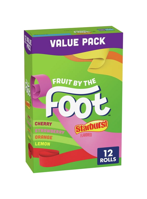 Fruit by the Foot Fruit Flavored Snacks, Starburst, Variety Pack, 12 ct