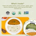 thumbnail image 2 of Food Earth - Organic Split Lentil Curry with Steamed Rice Ready to Eat Indian Meal , 100% Organic, Vegan, Gluten-Free, Heat & Serve,10.58 oz, 6 units Shelf Stable, 2 of 8