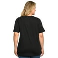 thumbnail image 4 of Minnie Mouse T-Shirt Black Disney Women's Plus Size Graphic Tee (Size 2X), 4 of 5