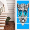 thumbnail image 1 of Design Art - Leopard with Mirror Sunglasses, 1 of 3