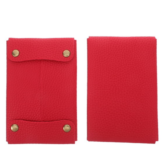2pcs Tissue Cover: Fabric Pocket Tissue Case - Small Napkin Pouch For Travel - Desktop Paper Storage Holder For Festival Daily Work