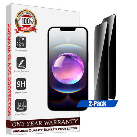 [ 2 Pack ] Entronix Privacy Screen Protector for iPhone 16e, Anti-Spy Shield Easy to Install