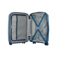 thumbnail image 6 of Travelers Club Lucian 22-inch Expandable Polypropylene Hard Side Carry-on with 8 Wheels, Bluesteel, 6 of 8