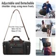 thumbnail image 2 of Canvas Travel Bags, Large-Capacity Handbag Shoulder Bag Men Weekender Sports Bag Women Travel Bag With 2 Side Pockets For Extensions, 2 of 7
