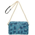 thumbnail image 2 of FORMRS Women Crossbody Purse with Chain Strap Vegan Leather Shoulder Handbag, Blue Forest Cat Pattern, 2 of 7
