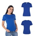 thumbnail image 2 of Playera Peso Completo para Dama, Color Royal, 100% Algodón, 2 of 3