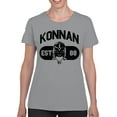 thumbnail image 2 of Officially Licensed Legends Of Lucha Libre Iconic Luchador Konnan Logo Women's T-shirt, 2 of 3