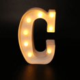 thumbnail image 1 of Luz de noche LED con letras luminosas, lámpara de batería con número del alfabeto inglés, 22cm, decoración romántica de fiesta de boda, Navidad, Diwali, 26, 1 of 4