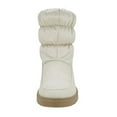 thumbnail image 4 of Soda Style Snow - Faux Fur Lining Micro suede Soft Nylon Ankle Fashion Bootie w/Adjustable Elastic Beige Light Stone 11, 4 of 5