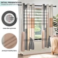 thumbnail image 3 of Yayeee Window Curtains Light Filtering 63"x42" Grommet Panel Pair Home Living Room Decor, Abstract Shapes, 3 of 7
